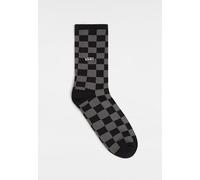 Vans - Checkerboard Crew Black/Charcoal - Socks - black - S/M - 63% Polyester, 34% Cotton, 3% Elastane S/M