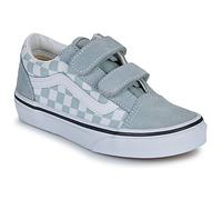 VANS Kids Old Skool V Checkerboard Shoes (4-8 Years) (pure Grey) Kids Grey, Size 2