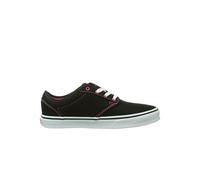 Vans Childrens Unisex Atwood Lace-Up Black Canvas Kids Plimsolls K2UDDC - Size UK 12 Kids