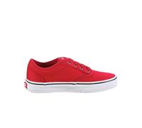Vans Childrens Unisex Atwood Low Top Lace-Up Red Canvas Kids Plimsolls KI514A - Size UK 12 Kids