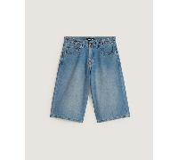 Vans - Cinched Check-5 Baggy Shorts, Woman, Blue, Size: 28