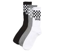 Vans Classic Crew Check 3 Pack Socks - Black / White / Grey