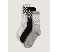 Vans - Classic Check Crew Socks (3 pairs), Black, Size: XL (13-16 )