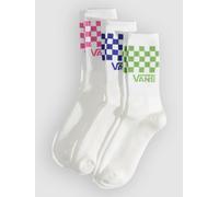 Vans Classic Check Crew Socks pink fizz M