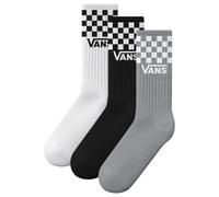 Vans Classic Crew Check 3 Pack Socks - Black / White / Grey