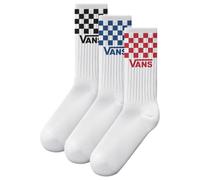 Vans - Classic Check Crew Socks (3 pairs), Man, White, Size: L (13-16 )