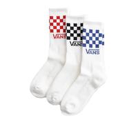 Vans - Classic Check Crew Socks (3 pairs), Man, White, Size: L (13-16 )