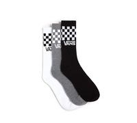VANS Classic Crew Socks (3 Pairs) (black/white) Unisex Black, Size 5.5-8