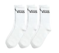 Vans Classic Crew Socks White/Black (3 Pairs) - S
