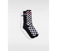 Vans Classic Crew 3 Pack Socks - Blk/wht - UK 8.5-12