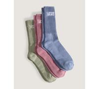 Vans Classic Crew Socks Blue Pink Green (3 Pairs) - XL