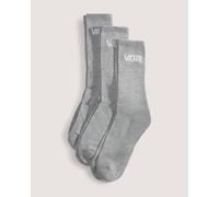 Vans Classic Crew Socks Grey White (3 Pairs) - XL