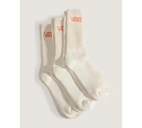 Vans Classic Crew Socks White Orange (3 Pairs) - M