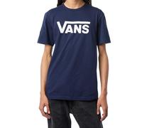 Vans Classic Drop V SS Crew Tee-B, Navy and White, L