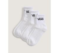 Vans Classic Half Crew Socks White Black (3 pairs) - XL