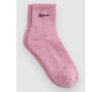 Vans Classic Script Half Crew Socks pink dawn M