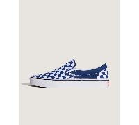 Vans - Classic Slip-On Checkerboard Shoes, Man, Blue, Size: 6.5