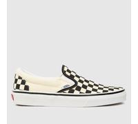 Vans Classic Slip-On Checkerboard Trainers in Black & Cream UK 5 (EU 38)