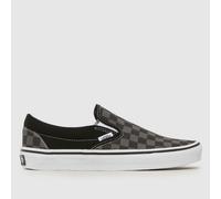 Vans Unisex Ua Classic Slip-on Trainers, Black/Grey, Size 6, Men Black/Grey