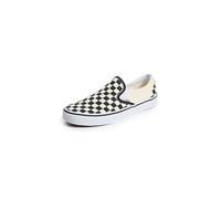Vans Classic, Unisex-Adults' Slip-On Shoes, Black And White Checker/White, 11 UK