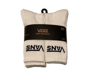Vans Classics Crew Sock 6-Pack, White, 8.5-13 UK