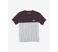 Vans Colorblock Short Sleeve T-Shirt White Maroon - S