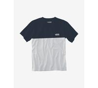 Vans Colorblock Short Sleeve T-Shirt White Navy Blue - S
