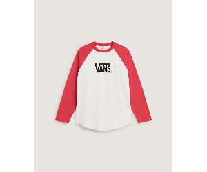 Vans - CORE RAGLAN Long Sleeve T-Shirt, Man, Pink, Size: XL