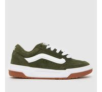 Vans Dark Green Hylane Boys Youth Trainers UK 4 (EU 36½)