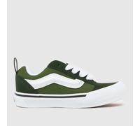 Vans Dark Green Knu Skool Junior Trainers UK 1 (EU 32)
