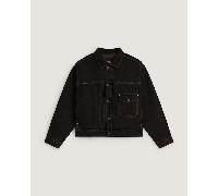 Vans - Denim Trucker Jacket Black/Vintage Cocoa, Man, Brown, Size: XL