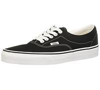 Vans Unisex Adults Era Classic Canvas Low-Top Trainers, Black, 4.5 UK (37 EU)