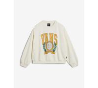 Vans Sweatshirt First Team Loose Crew in White 8 / 10 years