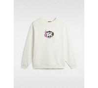 Vans - Follow Crew Sweatshirt, Woman, White, Size: XXS