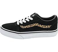 Vans Ward Suede Kids Girls VN0A5KR79DUI Shoes Black/Cheetah UK 10-5