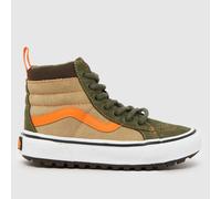 Vans Green Multi Sk8-Hi MTE-1 Boys Junior Trainers UK 1 (EU 32)
