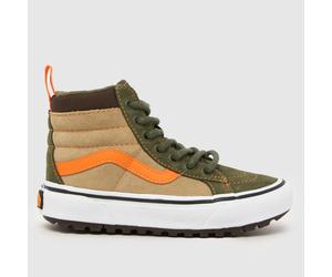 Vans Green Multi Sk8-Hi MTE-1 Boys Junior Trainers UK 12 (EU 30)