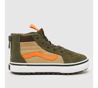 Vans Green Multi Sk8-Hi MTE-1 Boys Toddler Trainers UK 6 (EU 22½)