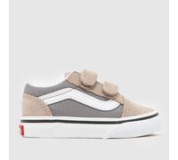 Vans / Children's Shoes (Trainers) Old Skool V 2-TONE FROST GRAY in Beige 4 toddler