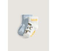 Vans - Infant Classic Crew Socks (2 Pairs), White, Size: 0 - 12 months