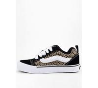 Vans Junior Girls Knu Skool - Black/Leopard, Multi, Size 5.5 Older Print
