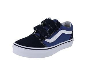 Vans K Old Skool V Pop, Unisex Kids' Hi-Top Trainers, Blue (Navy/True White Nwd), 10 UK