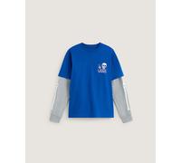 Vans - Kids Arm Bones Twofer Shirt (8-14 Years), Blue, Size: M