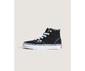Vans - Kids Authentic Hi 2.0 Zip Shoes (4-8 years), Black, Size: 13