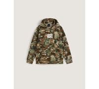 Vans - Kids Checker Camo Pullover Hoodie (8-14 years), Brown, Size: XL