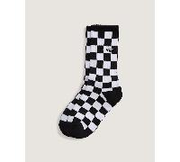 Vans - Kids Checkerboard Crew Socks (1 Pair), Black, Size: XXS (10-12.5 )