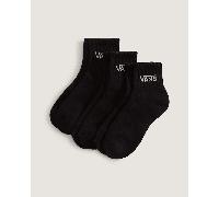 Vans - Kids Classic Half Crew Socks (3 Pairs), Black, Size: XS