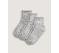 Vans - Kids Classic Half Crew Socks (3 Pairs), Grey, Size: XS