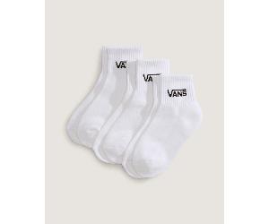 Vans - Kids Classic Half Crew Socks (3 Pairs), White, Size: XXS (10-12.5 )