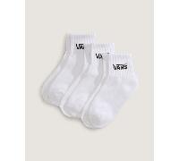 Vans - Kids Classic Half Crew Socks (3 Pairs), White, Size: XXS